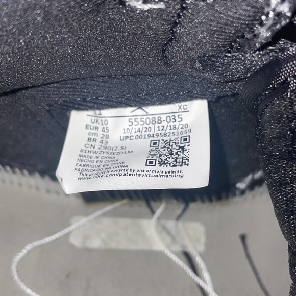 Nike Air Jordan 1 Retro Shadow 2.0 OG 555088–035 Black Gray ￼Size 11 - Picture 7 of 9